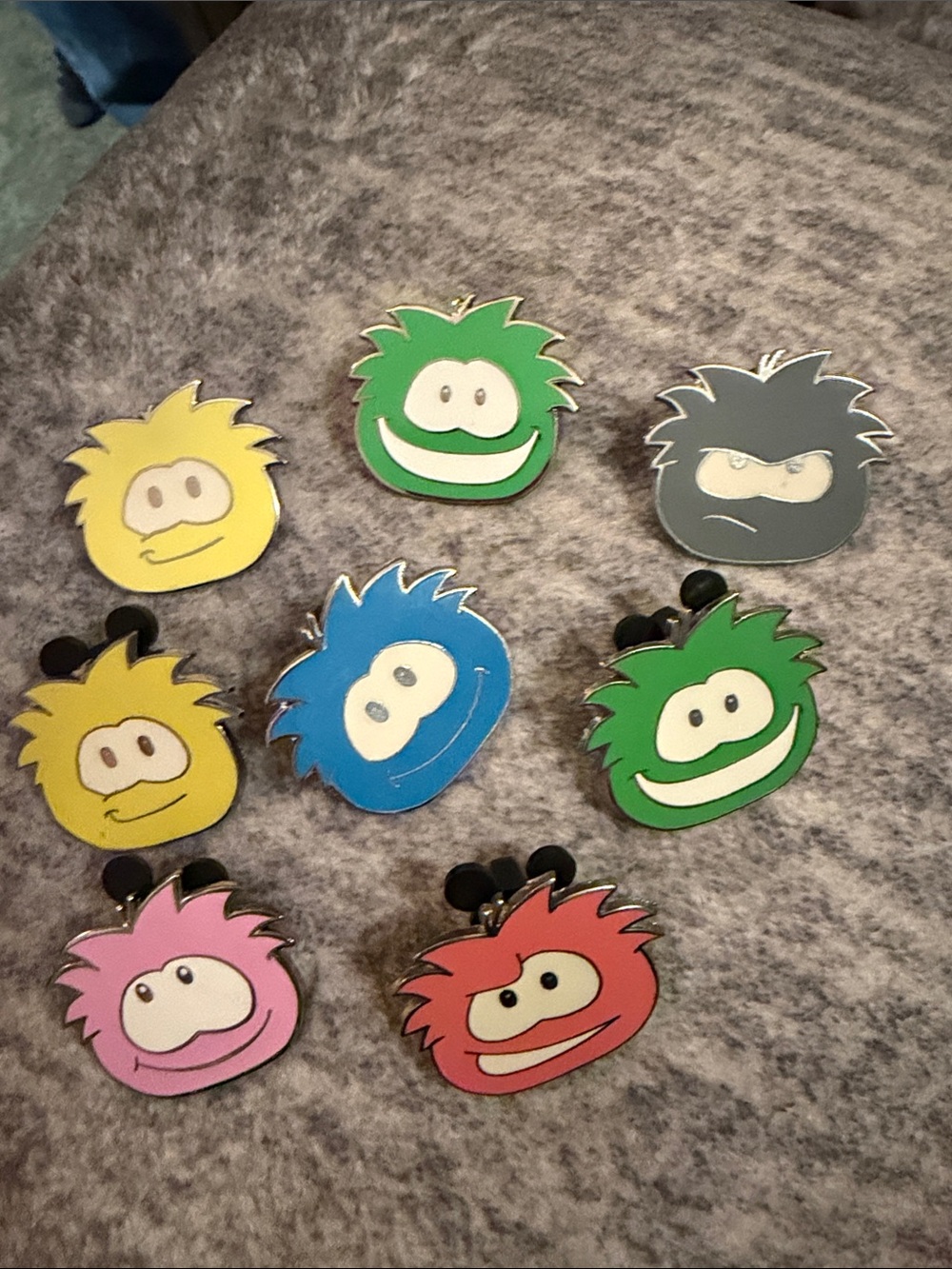 Disney Penguin PufflePet ID Tags - Colorful Puffle Face Designs (Multiple Color)